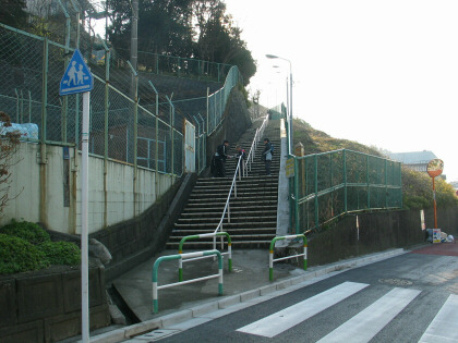 北区の坂道 殿山の坂の写真