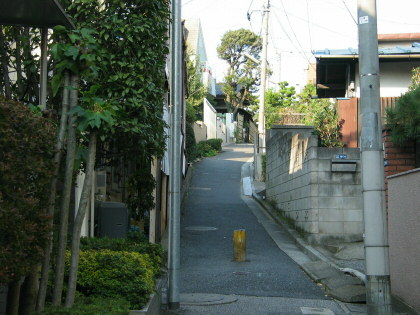 北区の坂道 ポプラ坂の写真