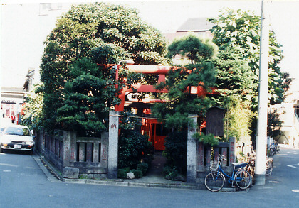 文化財説明板東灌森稲荷神社の写真