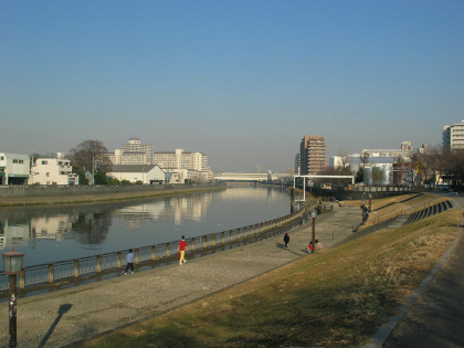 現在の浮間の渡船場跡周辺の写真