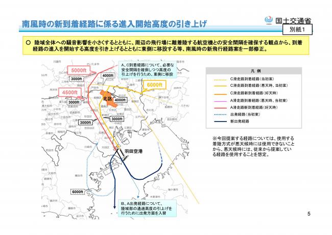 羽田空港機能強化-修正経路