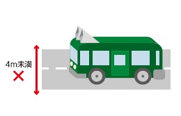 異動者など移動しての拡声器使用・道路幅