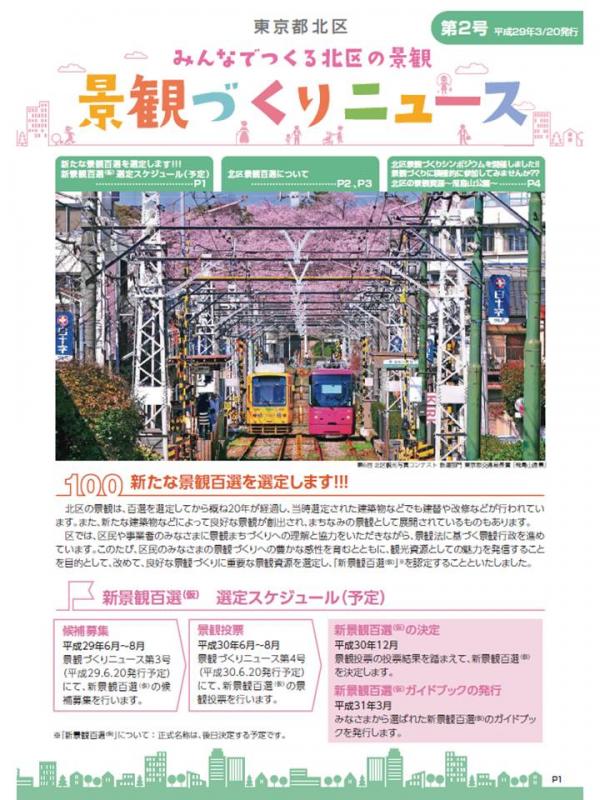 景観情報誌＜第2号＞（1面）